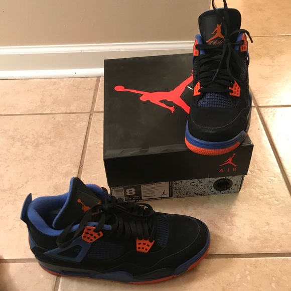 jordan 4s blue and orange